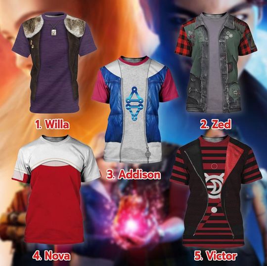 Discover Disneyland Zombies 3D Full Over Print Hoodie, Zombies 4 Characters Cosplay Sweatshirt, Halloween Cosplay Sweatshirt, Zombies Costume Shirt