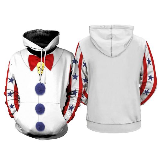 Discover Captain Spaulding 3D Full Over Print Hoodie, Captain Spaulding Cosplay Sweatshirt, House Of 1000 Corpses Horror Halloween, Sweatshirt Hoodie