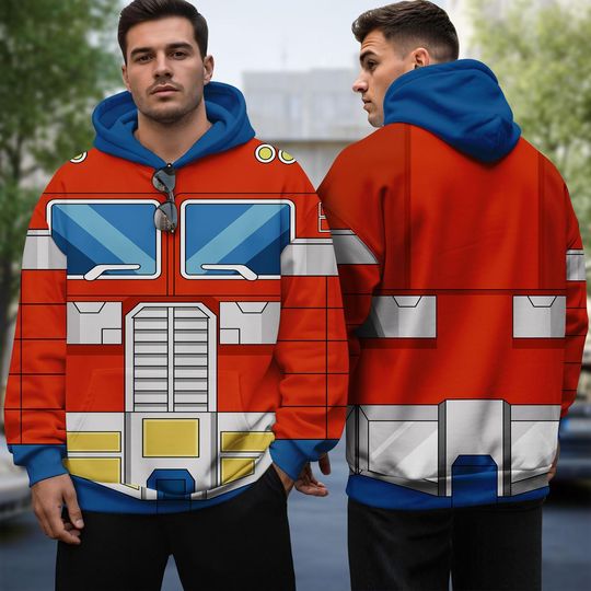 Optimus Prime 3D Full Over Print Hoodie, Transformer Cosplay Hoodie