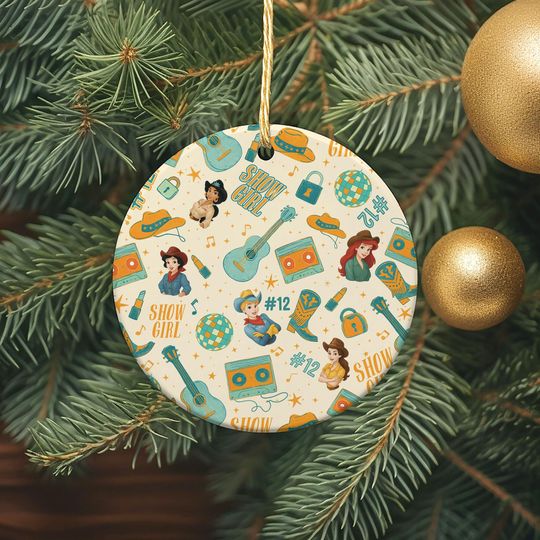 Disneyland Princess Showgirl Ornament, Princess Showgirl Era Gift, Christmas Tree Decor, First Christmas Ornament, Christmas Showgirl Gift