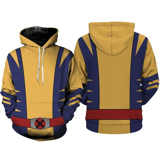 Discover Wolverine 3D Full Over Print Hoodie, Wolverine Cosplay Hoodie, Superhero Sweatshirt, Wolverine Halloween Cosplay Shirt, Wolverine Sweatshirt