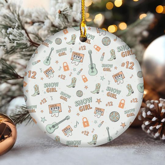 Discover Showgirl Christmas Ornament, Showgirl Fan Gift, Hanging Ornament Decor, The Life Of A Showgirl, Christmas Tree Decor, Christmas Decoration