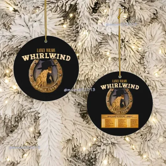 Discover 2025 Lainey Wilson Whirlwind World Tour Ornament Concert Keepsake Gift