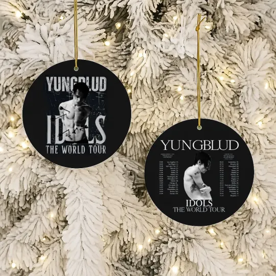 YUNGBLUD Idols World Tour Ornament – 2025 Concert Souvenir Holiday Keepsake