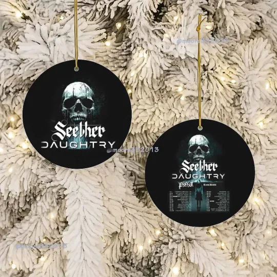 Discover Seether x Daughtry Tour 2025 Ornament Concert Memorabilia Gift