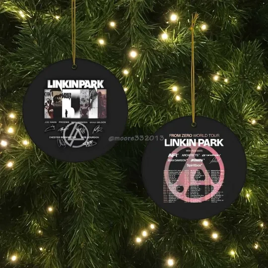 Discover Linkin Park From Zero World Tour 2025 Ornament, Ceramic Fan Keepsake Gift