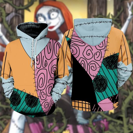 Discover Sally The Nightmare Before Christmas 3D Full Over Print Hoodie