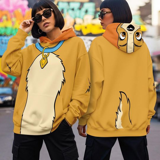 Disneyland Lady Dog 3D Full Over Print Hoodie, Lady And The Tramp Costume Sweatshirt