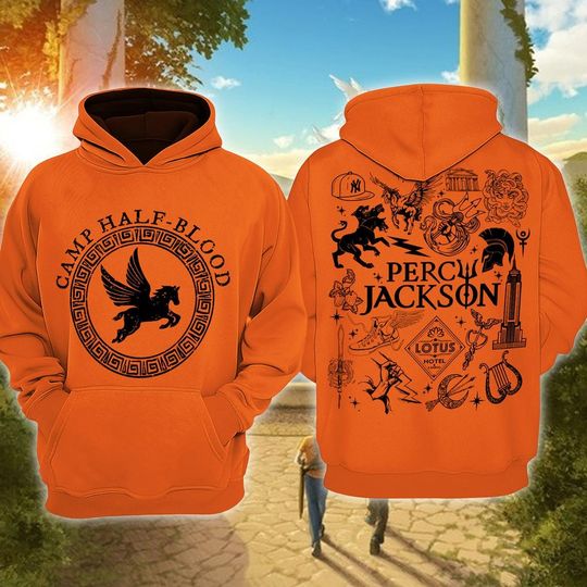 Camp Half Blood 3D Full Over Print Hoodie, Percy Jackson And The Olympians Sweatshirt