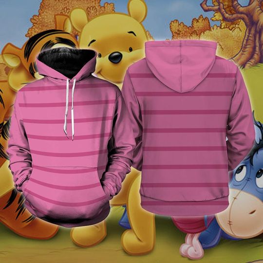 Discover Funny Piglet 3D Full Over Print Hoodie, Winnie The Pooh Piglet Shirt, Halloween Costume
