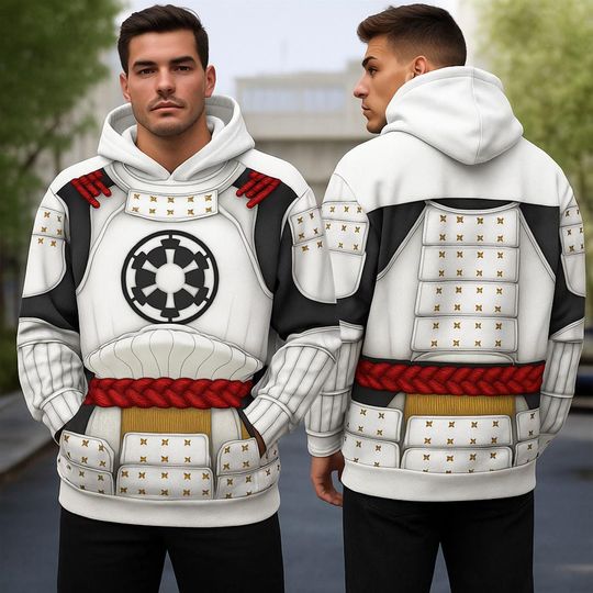 Samurai Stormtrooper Starwars 3D Full Over Print Hoodie, Starwars Cosplay Sweatshirt