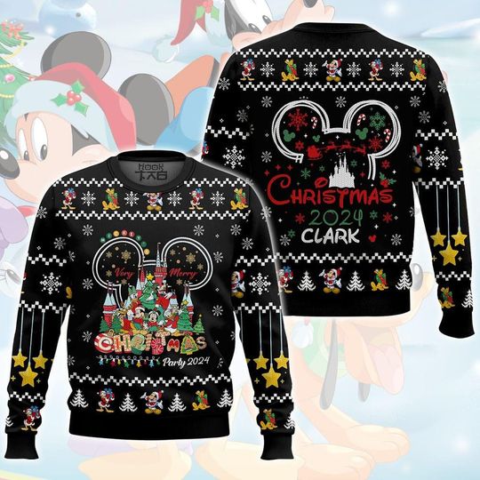 Discover Christmas Disney Mickey And Friends Ugly Sweater, Ugly Sweater Gift For Her Mother, Family Trip Xmas, Disneyland Gift Kid