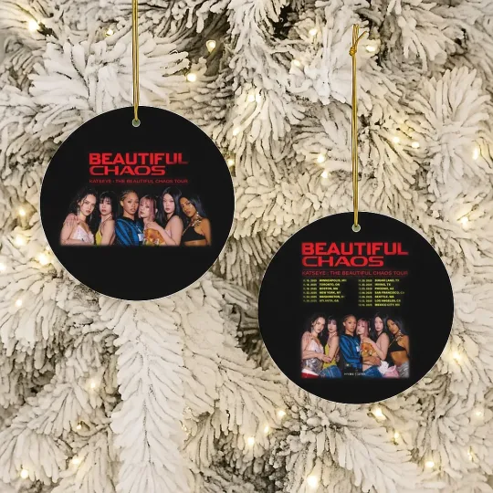 Discover Katseye Beautiful Chaos Tour Ornament – K-Pop Concert Holiday Keepsake Gift