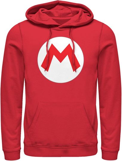 Discover Fifth Sun Men's Nintendo Mario Circle Icon Pull Over Hoodie