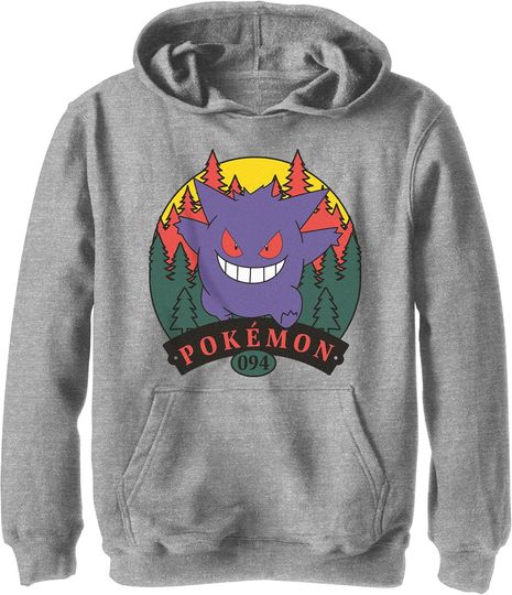 Fifth Sun Boy's PKM Icon Gengar 094 Pull Over Hoodie