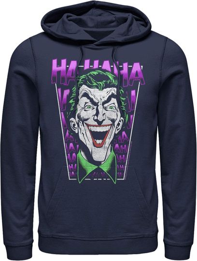 Discover Fifth Sun Men's Batman Joker Ha Ha Frame Pull Over Hoodie