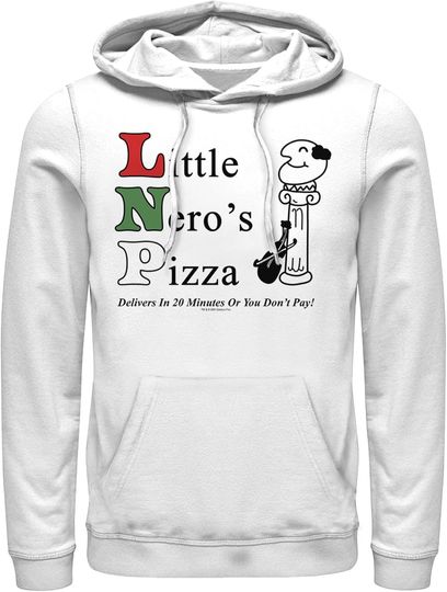 Fifth Sun Men's Home Alone Little Nero’s Pizza Pull Over Hoodie