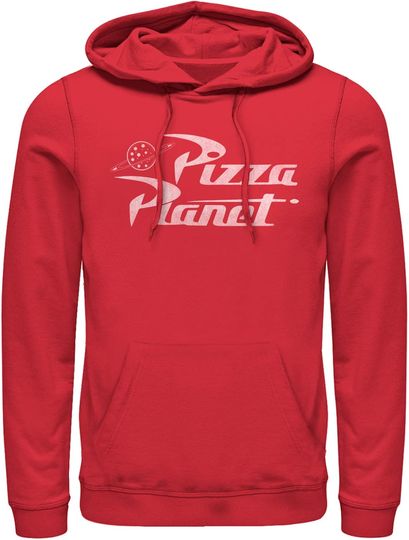 Discover Fifth Sun Men's Toy Story Pizza Planet Logo Pull Over Hoodie