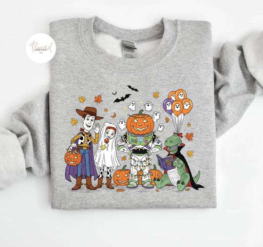 Discover Toy Story Friends Halloween Tee, Toy Story Sweatshirt, Disneyland Halloween Hoodie, Spooky Toy Story Shirt, Spooky Season Shirt Gift For Kid