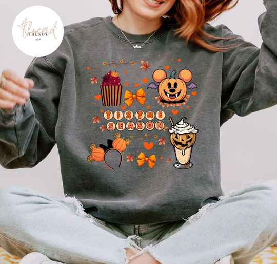 Discover Disney Snacks Halloween Sweatshirt, Mickey Pumpkin Sweatshirt, Disney Vacation Sweatshirt, Disney Halloween Gift Toddler Youth Kid