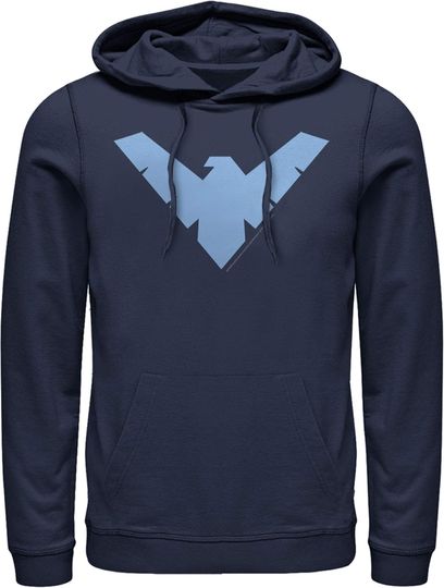 Fifth Sun Men's Batman Nightwing Logo Pull Over Hoodie