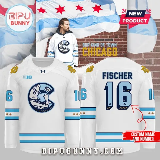 Discover Personalized Chicago Cu.bs x ND Fighting Hockey Shirt Men's Fan Gear