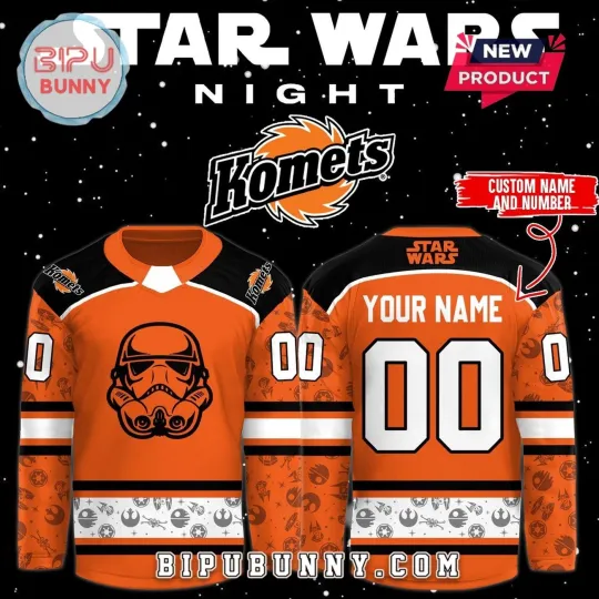 Discover Personalize Star Wa.rs Night 2025 Fort Wayne Komets Hockey Shirt Men's Fan Gear