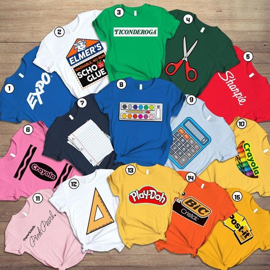 Discover School Supply Halloween Costume Shirt, Funny Teacher Group Halloween Shirt