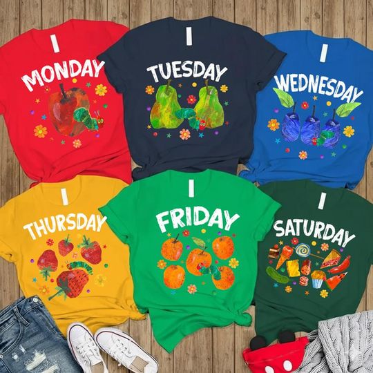 Discover Hungry Caterpillar Costume Shirt, Halloween Teacher Cosplay, Kindergarten Teacher Halloween