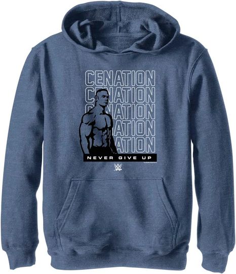 Discover Fifth Sun Kids' Wrestling Entertainment CENATION Youth Pullover Hoodie, Navy Blue Heather, X-Large