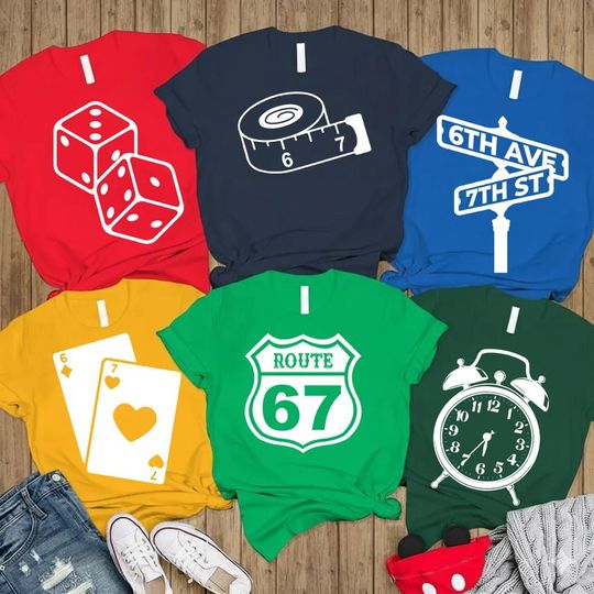 Discover Comfort Colors Six Seven Shirt, 6 7 Group Costume Shirt, Halloween Easy Group Costume