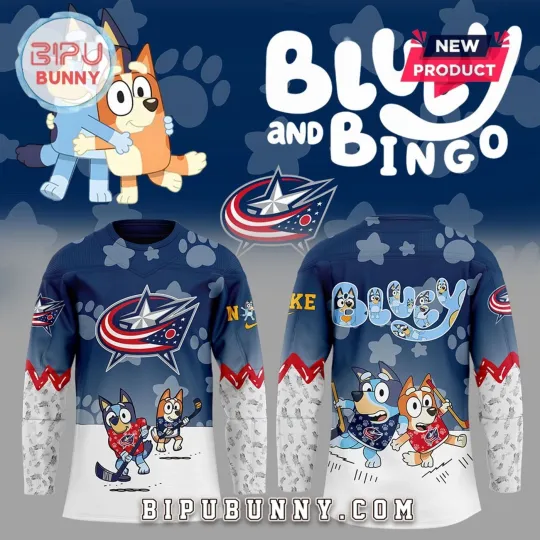 Discover Personalized Columbus Blue Jackets Cartoon Hockey Shirt Men's Fan Gear Gift