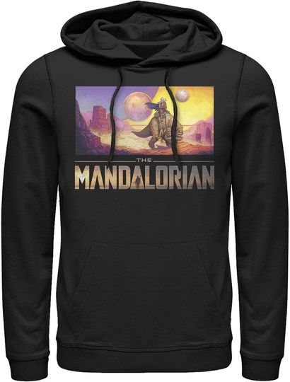 Men's Star Wars: The Mandalorian Dreamscape Journey Pull Over Hoodie
