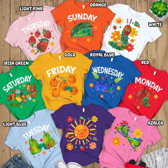 Discover Hungry Caterpillar Costume Shirt, Halloween Teacher Cosplay, Book Characters Day
