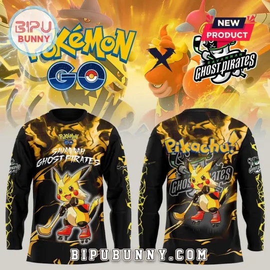 Discover Personalized Savannah Ghost Parrots x Cartoon GO Hockey Shirt Men's Fan Gear