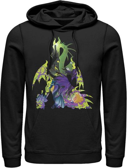 Discover Fifth Sun Men's Sleeping Beauty Maleficent Dragon Pull Over Hoodie