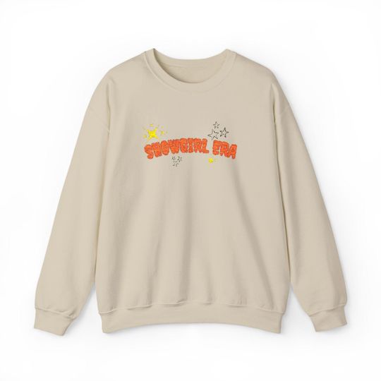 Discover Showgirl Era Embroidered Sweatshirt | Taylor-Inspired Cozy Glam - Perfect for Everyday Wear, Casual Outings, Gift for Friends, Personalized
