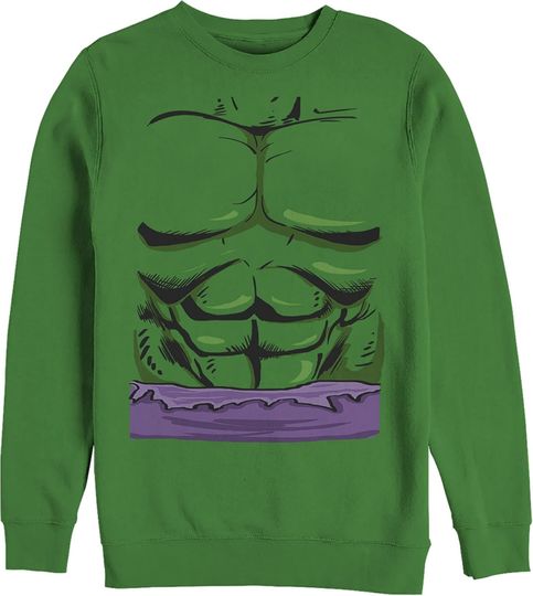 Men's Marvel Halloween Hulk Classic Costume Sweatshirt