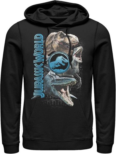 Discover Fifth Sun Men's Jurassic World: Fallen Kingdom Dinosaur Montage Pull Over Hoodie