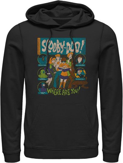 Discover Men's Scooby Doo Where are You Villains Pull Over Hoodie
