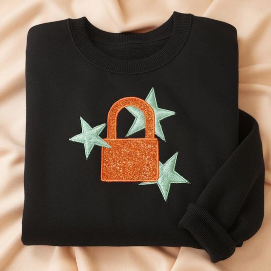 Discover Showgirl Embroidered Glitter Applique Sweatshirt, Shirt for Concert, Showgirl Era Shirt, Showgirl Merch, Gift For Fan