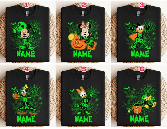 Comfort Colors Disneyland Skeleton Halloween Shirt