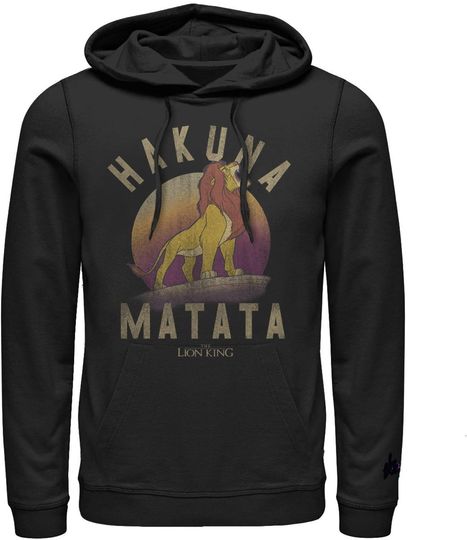 Discover Fifth Sun Men's Lion King Simba Hakuna Matata Pull Over Hoodie