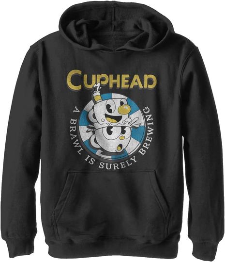 Fifth Sun Kids' Cuphead Poker Chip Youth Pullover Hoodie