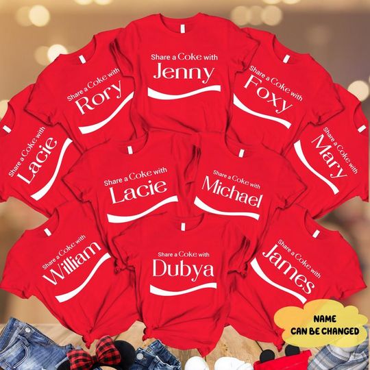 Discover Share A Coke Halloween Costume Shirt, Custom Coke Costume Shirt, Coke Halloween Cosplay, Halloween Family Matching, Halloween Party 02