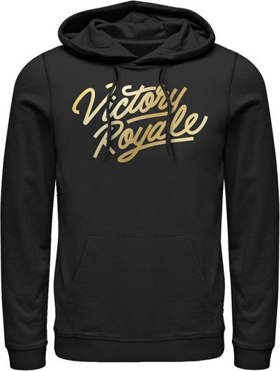 Discover Fifth Sun Men's Fortnite Victory Royale Gold Script Pull Over Hoodie