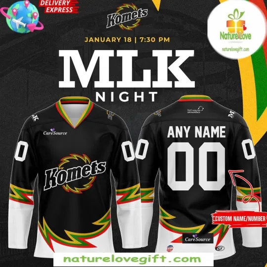Discover Personalized Fort Wayne Komets Hockey Shirt 2025 MLK Night Special Fan Apparel