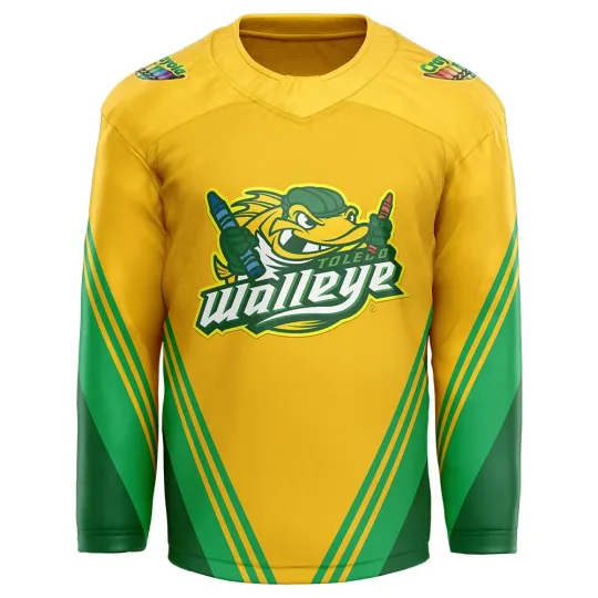 Discover Personalized Toledo Walleye Crayola Hockey Shirt All Printed Fan Apparel Gift