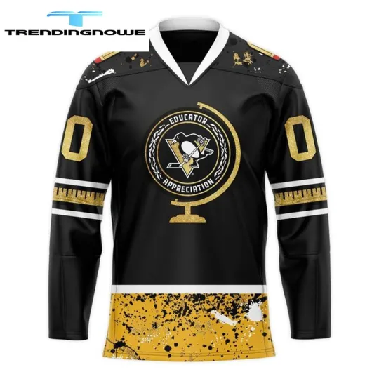 Discover Personalized Pittsburgh Penguins 2025 Educator Appreciation Night Hockey Shirt