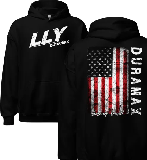 Discover LLY Duramax Hoodie, Mens Diesel Truck Sweatshirt, Hooded Pullover